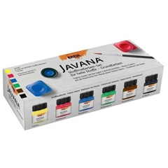 Σετ χρώμα για ανοιχτό ύφασμα JAVANA Basic Colors 6x20ml