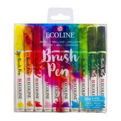 Στυλό ακουαρέλας Ecoline Brush Pen Bright | Σετ 10 τεμαχίων