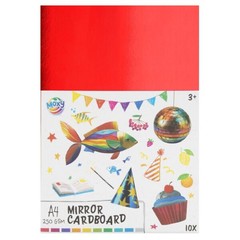 Συσκευασία χαρτονιού καθρέφτη A4 250 GSM - 10 φύλλα, 10 χρώματα