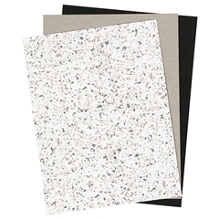 Χαρτί από δερματίνη Monochrome  - 3 φύλλα στη συσκευάσια 