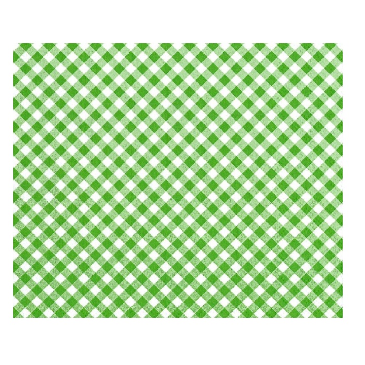 Χαρτοπετσέτες για ντεκουπάζ - Πράσινα και άσπρα κυβάκια - 1 τεμ