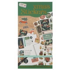 Χριστουγεννιάτικο βιβλίο αυτοκόλλητων | πράσινο εξώφυλλο