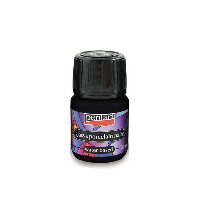 Χρωματα για γυαλι PENTART - 30 ml - black