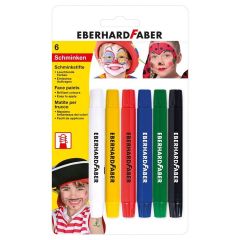 Χρώματα για πρώσοπο σε σχήμα μολίβιου Eberhard Faber 6 τεμάχια - λεπτά | διάφορα είδη