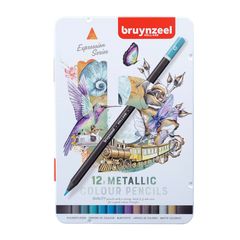 Χρωματιστά μολύβια Bruynzeel μεταλλικές αποχρώσεις 12 τμχ