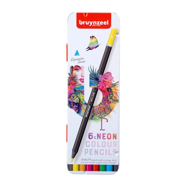 Χρωματιστά μολύβια Bruynzeel νέον αποχρώσεις 6 τεμ.