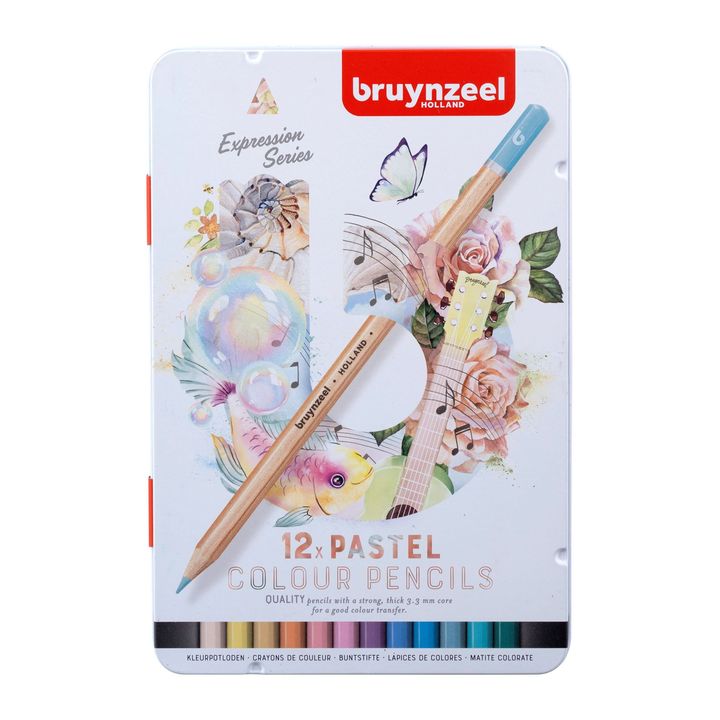 Χρωματιστά μολύβια Bruynzeel παστέλ αποχρώσεις 12 τμχ